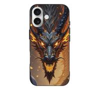 VOSERY Compatibile con iPhone 17 Case Slim - 6.3 pollici TPU Dark Cool Dragon-A Print Pattern Cover compatibile con iPhone 17 Custodia sottile robusta per donne uomini, antigraffio antiurto