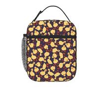 VOSERY Contenitore per il pranzo per uomini e donne, borsa per il pranzo da uomo, elegante borsa termica per il pranzo, graziosa scatola per il pranzo con piccoli uccelli della fattoria, piccola