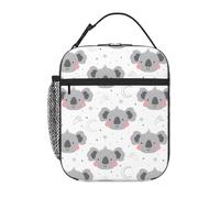 VOSERY Contenitore per il pranzo per uomini e donne, borsa per il pranzo da uomo, elegante borsa termica per il pranzo, koala, luna, stelle, piccola scatola per il pranzo per donne, contenitore per il