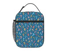 VOSERY Contenitore per il pranzo per uomini e donne, borsa per il pranzo da uomo, elegante borsa termica per il pranzo, motivo matematico colorato, piccola scatola per il pranzo per donne, contenitore