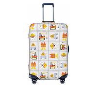 VOSERY Copertura per bagagli da viaggio - Copertura lavabile per valigie da operaio edile, adatta per bagagli da 45,7 a 81,7 cm, nero, Medium