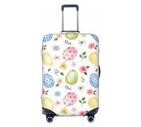 VOSERY Copertura per bagagli da viaggio - Easter Egg3 lavabile per valigie adatta per bagagli da 45,7 a 81,7 cm, nero, X-Large