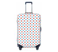 VOSERY Copertura per bagagli da viaggio, lavabile a pois rossi e blu, adatta per bagagli da 45 a 81 cm, Nero, X-Large