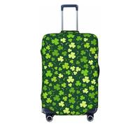 VOSERY Copertura per bagagli da viaggio, lavabile, con scritta "Happy St. Patrick's Day", adatta per bagagli da 45 a 81 cm, nero, Small