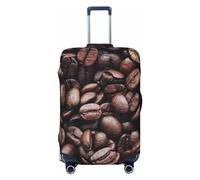 VOSERY Copertura per bagagli da viaggio, lavabile, motivo chicco di caffè, adatta per bagagli da 45,7 a 81,7 cm, nero, Medium