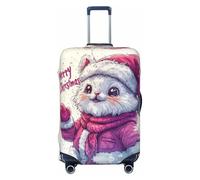 VOSERY Copertura per bagagli da viaggio - Merry Christmas No.101 copertura lavabile per bagagli da 45,7 a 81,7 cm, nero, Medium