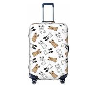 VOSERY Copertura per bagagli da viaggio - Simpatico bulldog francese, lavabile, adatto per bagagli da 45 a 81 cm, Nero, Small