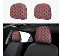 VOSERY Copri poggiatesta per auto, accessori per interni per donne e uomini, 2 pezzi, motivo: pastore tedesco, n. 1005, copertura per poggiatesta auto, decorazione per interni