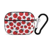 VOSERY Custodia compatibile con AirPods Pro di seconda generazione - Custodia con coccinella in stile cartone animato compatibile con AirPods Pro, custodia compatibile con custodia AirPods Pro 2