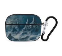 VOSERY Custodia compatibile con Airpods Pro di seconda generazione, custodia con montagne misteriose al chiaro di luna compatibile con Airpods Pro, custodia compatibile con custodia AirPods Pro 2