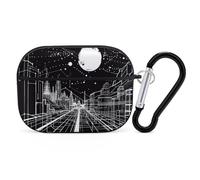 VOSERY Custodia compatibile con Airpods Pro di seconda generazione, graziosa custodia futuristica al chiaro di luna compatibile con Airpods Pro, custodia compatibile con custodia AirPods Pro 2