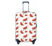 VOSERY Custodia per bagagli da viaggio - simpatico cocomero Fujiman, lavabile, adatta per bagagli da 45,7 a 81,3 cm, Nero , xl