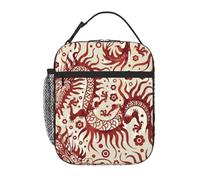 VOSERY Dragons1 - Contenitore per il pranzo per uomini e donne, elegante borsa termica per il pranzo, piccola scatola per il pranzo per donne, contenitore per il pranzo per adulti