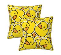 VOSERY Ducky - Set di 2 federe per cuscini con animali in stile cartone animato, 51 x 51 cm, morbide, decorative, per divano, letto, soggiorno, fattoria