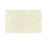 VOSERY Equation - Tappeto da bagno con formula matematica, 76 x 50 cm, morbido, assorbente, antiscivolo, lavabile in lavatrice, tappetino da bagno per doccia