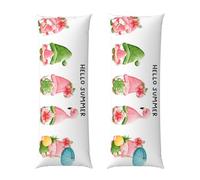 VOSERY Federa per cuscino per il corpo - Hello Summer Gnome Body Pillow Cover con cerniera, super morbida, traspirante, 50,8 x 137,2 cm (senza inserto)