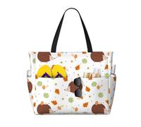 VOSERY Grande borsa da spiaggia impermeabile a prova di sabbia - Simpatico riccio No.20137 Borsa da spiaggia da donna con cerniera