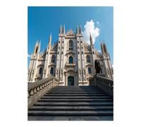 VOSERY Kit per pittura con diamanti 5D fai da te per adulti con architettura gotica della cattedrale, kit per la decorazione delle pareti della casa, senza cornice, kit per adulti principianti