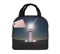 VOSERY Peggy's Cove Lighthouse - Borsa termica per il pranzo, unisex, a prova di perdite, riutilizzabile, di grande capacità, per lavoro, ufficio, picnic, viaggi