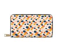 VOSERY Portafoglio da donna, in pelle Bifold Multi Card Wallet, bolle astratte gocce stampa Portafogli da donna, borsa lunga