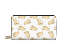 VOSERY Portafoglio da donna, in pelle Bifold Multi Card Wallet, busta stampa portafogli donna, borsa lunga