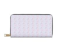 VOSERY Portafoglio da donna, in pelle Bifold Multi Card Wallet, Carino Axolotl Love Viola Donna Lungo Portafogli