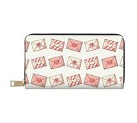 VOSERY Portafoglio da donna, Portafoglio in pelle Bifold Multi Card, busta cuore modello portafogli da donna, borsa lunga