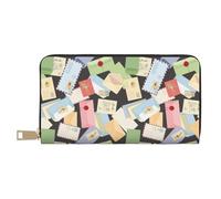 VOSERY Portafoglio da donna, Portafoglio in pelle Bifold Multi Card, busta di colore Modello Portafogli da donna, Borsa lunga