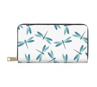 VOSERY Portafoglio da donna, portafoglio in pelle bifold multi carta, libellula semplicità portafogli da donna, borsa lunga