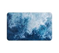 VOSERY Tappeto Bagno 76,2 x 50,8 cm Morbido Assorbente Antiscivolo Lavabile in Lavatrice Astratto Onde Oceaniche Astratte Tappetino Bagno Tappetino Doccia