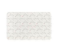 VOSERY Tappeto da bagno con simpatica coppia di cavalli, 76 x 50 cm, morbido, assorbente, antiscivolo, lavabile in lavatrice, tappetino da bagno per doccia