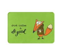 VOSERY Zerbino per interni ed esterni, per ingresso - Drink Coffee and Do Good Zerbino facile da pulire 40,6 x 61 cm, zerbino per tutte le stagioni, per ingresso esterno e patio
