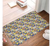 VOSERY Zerbino per interni ed esterni, stile siciliano, facile da pulire, 40,6 x 61 cm, per tutte le stagioni, per esterni, ingresso, patio
