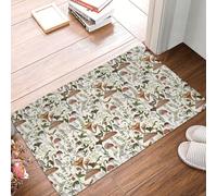 VOSERY Zerbino per porta d'ingresso, per interni ed esterni, con decorazione a funghi, facile da pulire, 40,6 x 61 cm, per tutte le stagioni, per ingresso esterno e patio