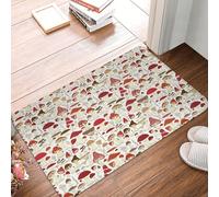 VOSERY Zerbino per porta d'ingresso, per interni ed esterni, con funghi in stile cartone animato, facile da pulire, 40,6 x 61 cm, per tutte le stagioni, per ingresso esterno e patio