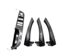 Voseto Inner Maniglie Anteriore lato Guida Per BMW Serie 3 E90 E91 316 318 320 325 328i Set Di 7 Pezzi Accessori Interni LHD Pannello Interruttore Finestrino Maniglia Porta(Carbon high-end 35.5)