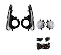 Voseto Luci Antinebbia Auto Lampada Nebbia LED DRL Luce Marcia Diurna Faro Con Interruttore Filo Coperture Per Toyota Per Vitz Per Yaris Tipo DEGLI STATI UNITI 2018 Antinebbia