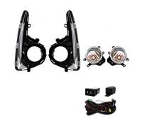 Voseto Luci Antinebbia Auto Lampada Nebbia LED DRL Luce Marcia Diurna Faro Con Interruttore Filo Coperture Per Toyota Per Vitz Per Yaris Tipo DEGLI STATI UNITI 2018 Antinebbia