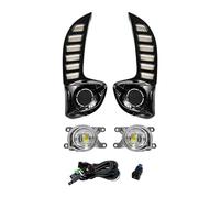 Voseto Luci Antinebbia LED Daytime Running Light DRL Paraurti Anteriore Luci Diurne Indicatori Direzione Lampada Fendinebbia Bianco Giallo Per Toyota Per Yaris Per Vios Antinebbia
