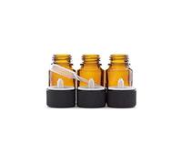 VOSHUILES.COM HUILES ESSENTIELLES & VEGETALES 3 flaconi da 10 ml in vetro ambrato DIN 18 con tappi codigoutti