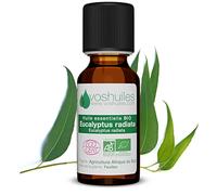 VOSHUILES - Olio Essenziale di Eucalipto Radiata Bio - 10ml | Profumo Fresco e Delicato - Rinfrescante e Aromatica - Qualità Superiore - 100% Puro e Naturale - HEBBD e Certificato Ecocert
