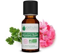 VOSHUILES - Olio Essenziale di Geranio Rosa - 5ml | 100% Puro e Naturale - HEBBD - Distillato a Vapore