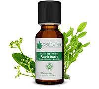 VOSHUILES - Olio Essenziale di Ravintsara - 125ml | Profumo Molto Aromatico - Uso in Massaggio in Olio Vegetale - 100% Puro e Naturale - HEBBD - Tracciabilità e Qualità
