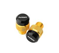 Voskooe Modifica viti retrovisore Per NMAX N-MAX 155 NMAX125 Accessori Per Moto Tappi Per Fori Specchietti M10*1,25 In Alluminio CNC, Viti, Bulloni E Coperture(Yellow)