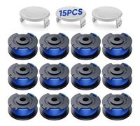 VOSOIR Weed Wacker, corda di ricambio compatibile con Ryobi One+ AC14RL3A, ricarica per decespugliatore Ryobi da 3,9 m, compatibile con decespugliatori cordless Ryobi da 18 V, 24 V, 40 V (12 bobine di