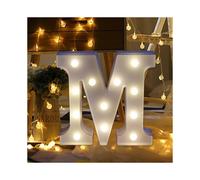 voss alphabet led letter lights light up white letters standing hanging a-m &