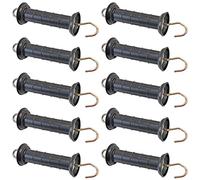 VOSS.farming 10 pz. Maniglia per recinzioni elettriche DOX, con Gancio, Colore Nero
