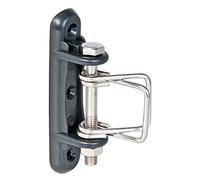 VOSS.farming 2 pz. isolatori recinzioni elettriche, applicabili sugli Angoli,Le Parti iniziali e finali della Recinzione, con Sistema stringi Nastro, in Acciaio Inox + Staffa