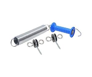 VOSS.farming '2 x Set Molla per Maniglia per portone, con Maniglia per cancello isolatori Recinzione per Recinto Cancello Elettrico Tor isolatori