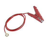 VOSS.farming Cavo di collegamento per recinzione con morsetto a coccodrillo, 100 cm, rosso, occhiello M8